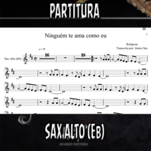 Ninguém te ama como eu (Religiosa) – Sax Alto (Eb)