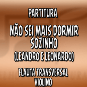 Não Sei Mais Dormir Sozinho (Leandro e Leonardo) - Flauta-Violino (C)