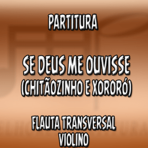 Se Deus Me Ouvisse (Chitãozinho e Xororó) – Flauta-Violino (C)