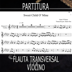 Sweet Child O’ Mine (Guns N’ Roses) – Flauta-Violino (C)