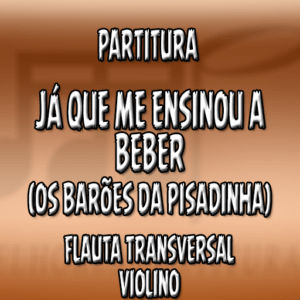 Já Que Me Ensinou A Beber (Os Barões da Pisadinha) – Flauta-Violino (C)