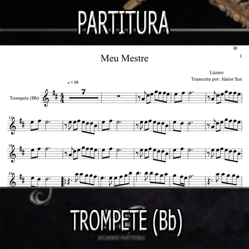 Partitura Meu Mestre (Lázaro) Trompete