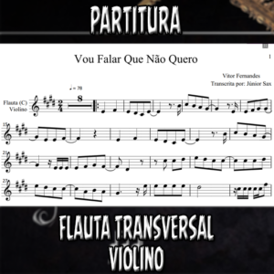 Vou falar que não quero (Vitor Fernandes) - Flauta-Violino (C)