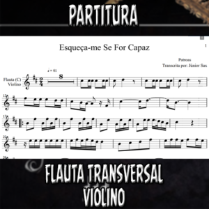 Esqueça-me se for Capaz (Patroas) - Flauta-Violino (C)