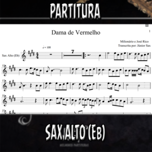 Dama de Vermelho (Milionário e José Rico) – Sax Alto (Eb)