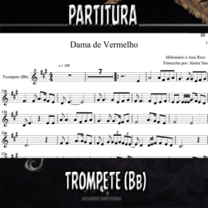 Dama de Vermelho (Milionário e José Rico) - Trompete (Bb)