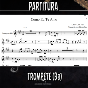 Como Eu Te Amo (Limão Com Mel) – Trompete (Bb)