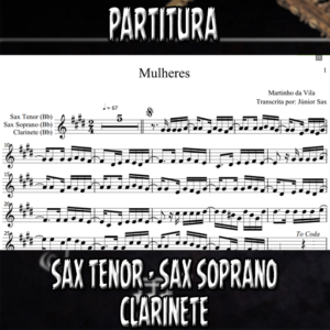 Mulheres (Martinho da Vila) – Sax Tenor-Soprano-Clarinete (Bb)