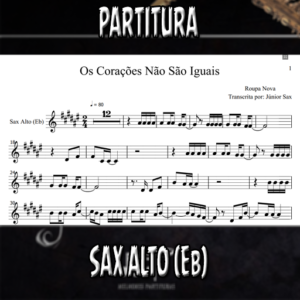 Os Corações Não São Iguais (Roupa Nova) - Sax Alto (Eb)