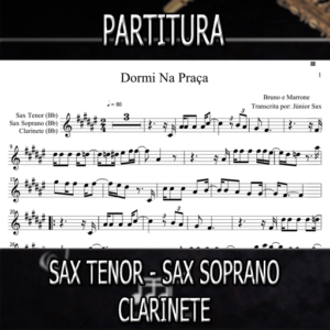 Dormi Na Praça (Bruno e Marrone) - Sax Tenor-Soprano-Clarinete (Bb)