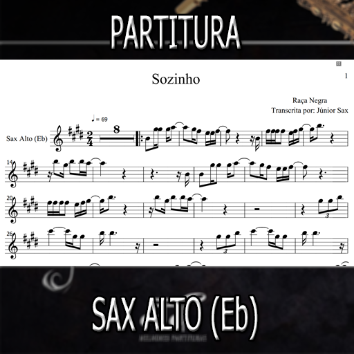 Raça Negra - É Tarde Demais - Sheet Music For Alto Saxophone