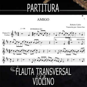 Amigo (Roberto Carlos) – Flauta-Violino (C)