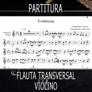 Evidências (Chitãozinho e Xororó) - Flauta-Violino (C)