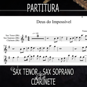 Partitura Deus do Impossível (Aline Barros)