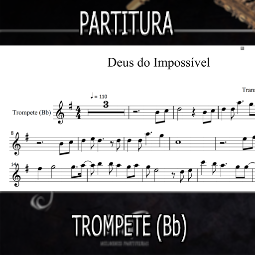 Partitura Deus do Impossível (Aline Barros)