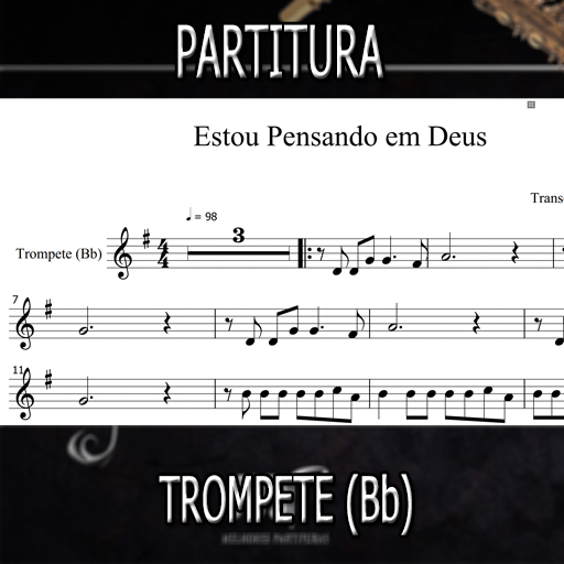 Partitura Estou Pensando Em Deus (Pe Zezinho) Trompete