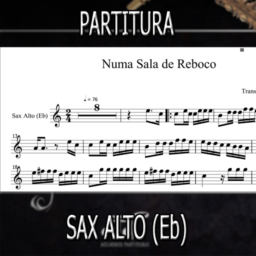 Partitura Numa Sala de Reboco (Luiz Gonzaga) Sax Alto