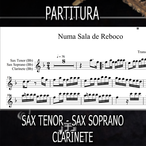 Partitura Numa Sala de Reboco (Luiz Gonzaga) Sax Tenor-Soprano-Clarinete