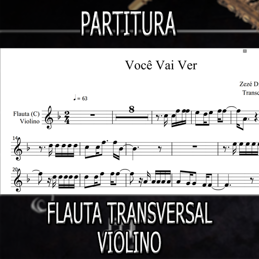 Partitura - Você Vai Ver (Zezé Di Camargo e Luciano) Flauta-Violino