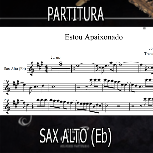 Partitura - Estou Apaixonado (Daniel) Sax Alto