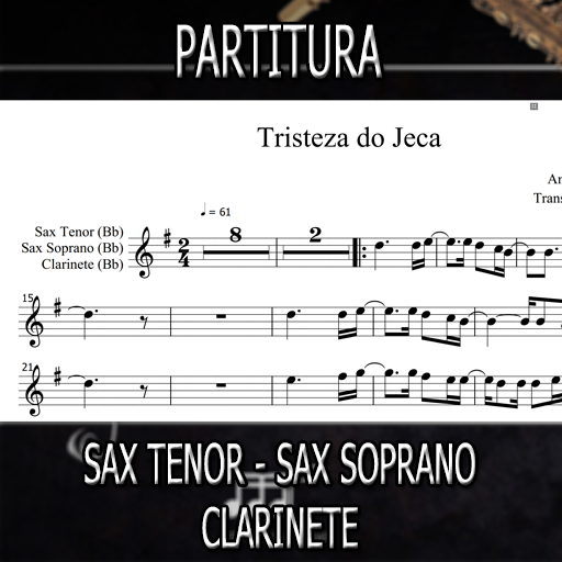 Partitura - Tristeza do Jeca - Sax Tenor-Soprano-Clarinete