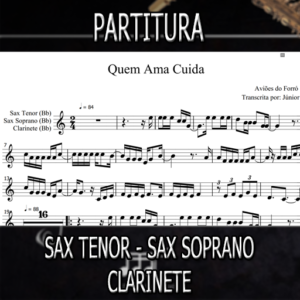 Quem Ama Cuida (Aviões do Forró) – Sax Tenor-Soprano-Clarinete (Bb)