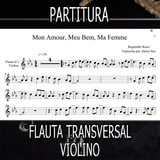 Partitura - Mon Amour, Meu Bem, Ma Femme - Flauta-Violino