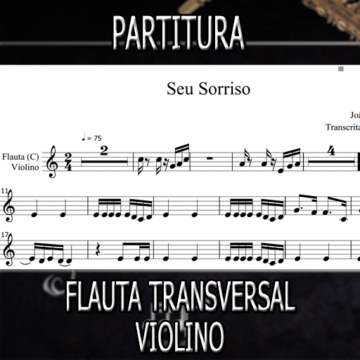 Partitura Seu Sorriso (João Gomes) Flauta-Violino