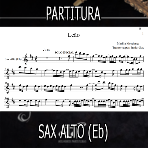 Partitura Leão (Marília Mendonça) Sax Alto