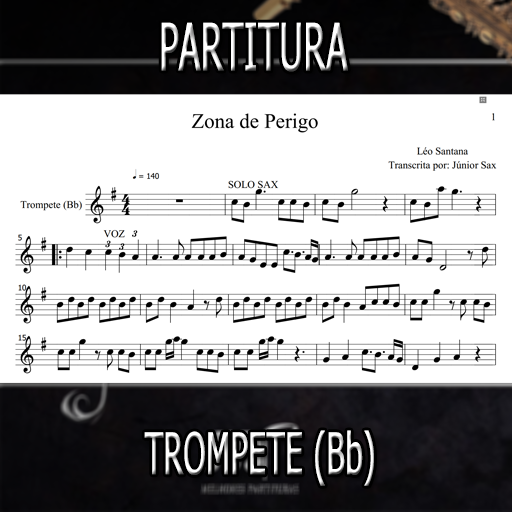 Partitura Zona de Perigo (Léo Santana) Trompete