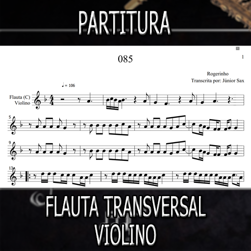 Partitura 085 (Rogerinho) Flauta-Violino