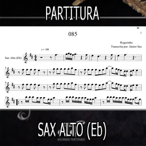 Partitura 085 (Rogerinho) Sax Alto