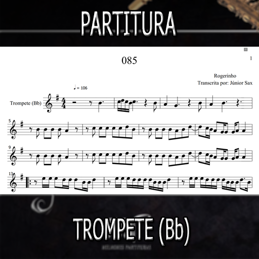 Partitura 085 (Rogerinho) Trompete