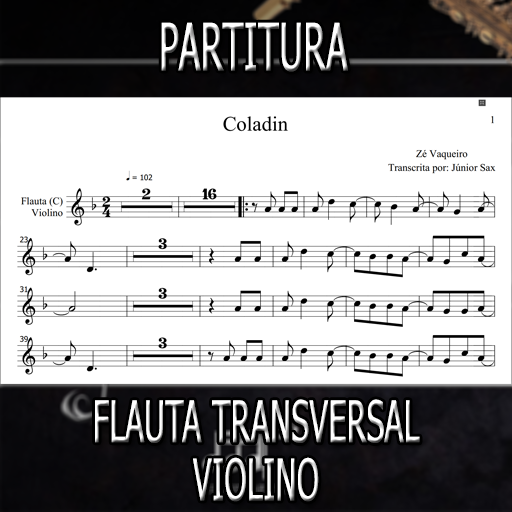 Partitura Coladin (Zé Vaqueiro) Flauta-Violino