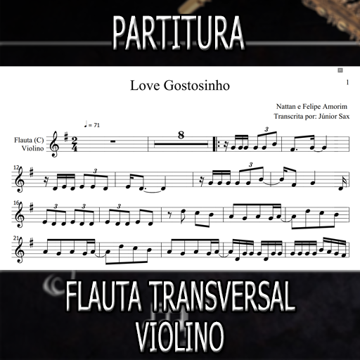 Partitura Love Gostosinho (Nattan) Flauta-Violino