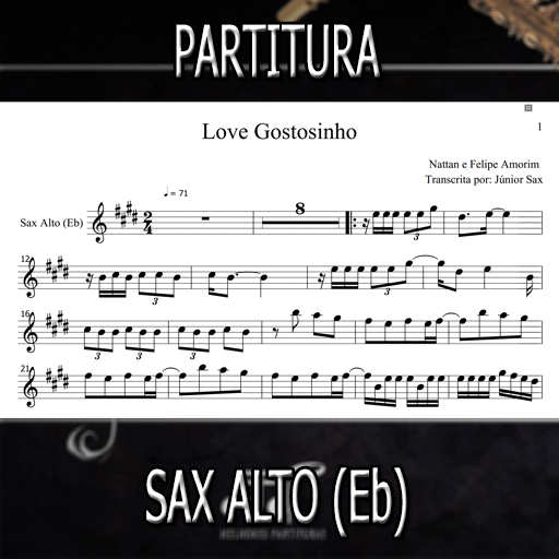 Partitura Love Gostosinho (Nattan) Sax Alto