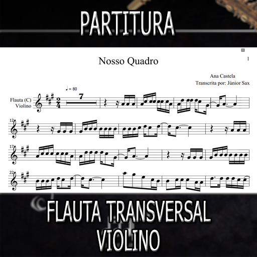 Partitura Nosso Quadro (Ana Castela) Flauta-Violino