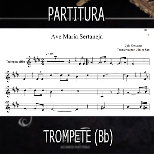 Partitura Ave Maria Sertaneja (Luiz Gonzaga) Trompete