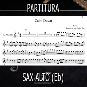Calm Down (Rema) – Sax Alto (Eb)