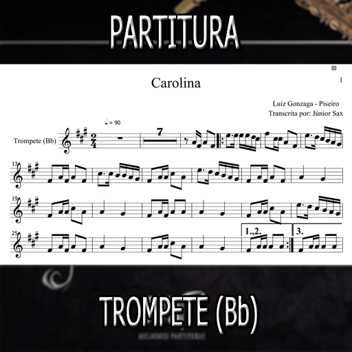 Partitura Carolina (Forrozinho) Trompete