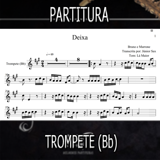 Partitura Deixa (Bruno e Marrone) Trompete