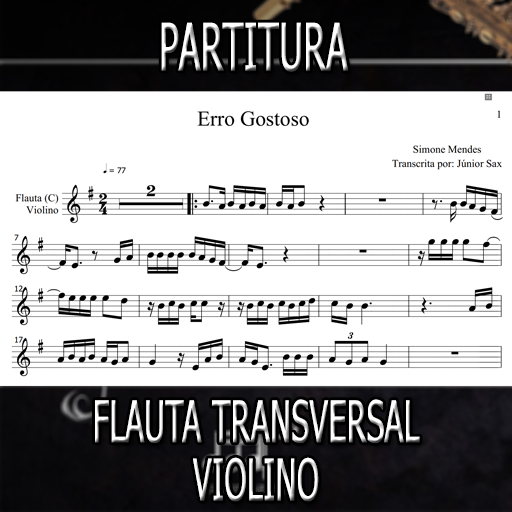 Partitura Erro Gostoso (Simone Mendes) Flauta-Violino