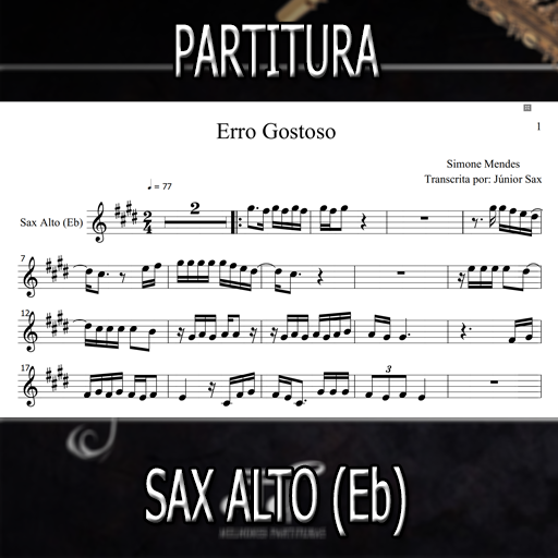 Partitura Erro Gostoso (Simone Mendes) Sax Alto