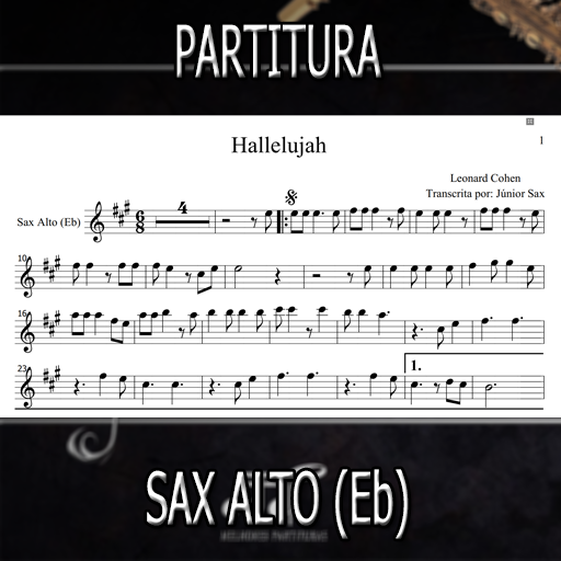 Partitura Hallelujah (Leonard Cohen) Sax Alto