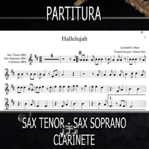 Hallelujah (Leonard Cohen) – Sax Tenor-Soprano-Clarinete (Bb)