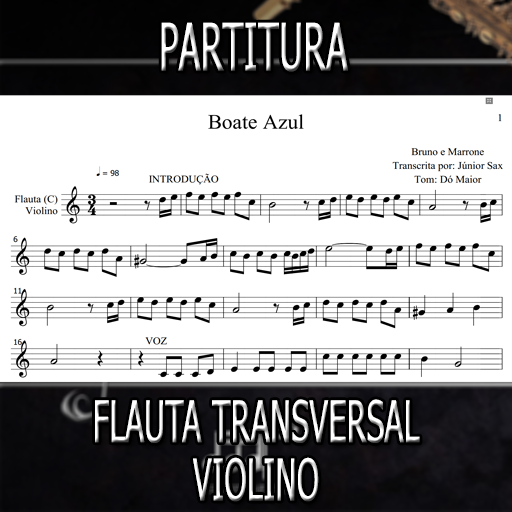 Partitura Boate Azul (Bruno e Marrone) Flauta-Violino