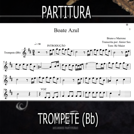 Partitura Boate Azul (Bruno e Marrone) Trompete