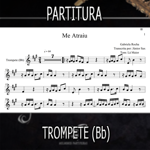 Partitura Me Atraiu (Gabriela Rocha) Trompete