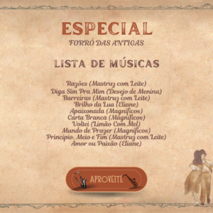 Pacote Forró das Antigas – Sax Tenor, Soprano, Clarinete (Bb)