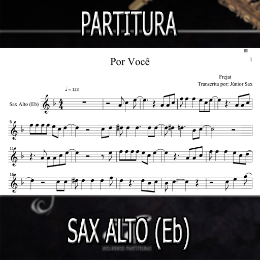 Partitura Por Você (Frejat) Sax Alto